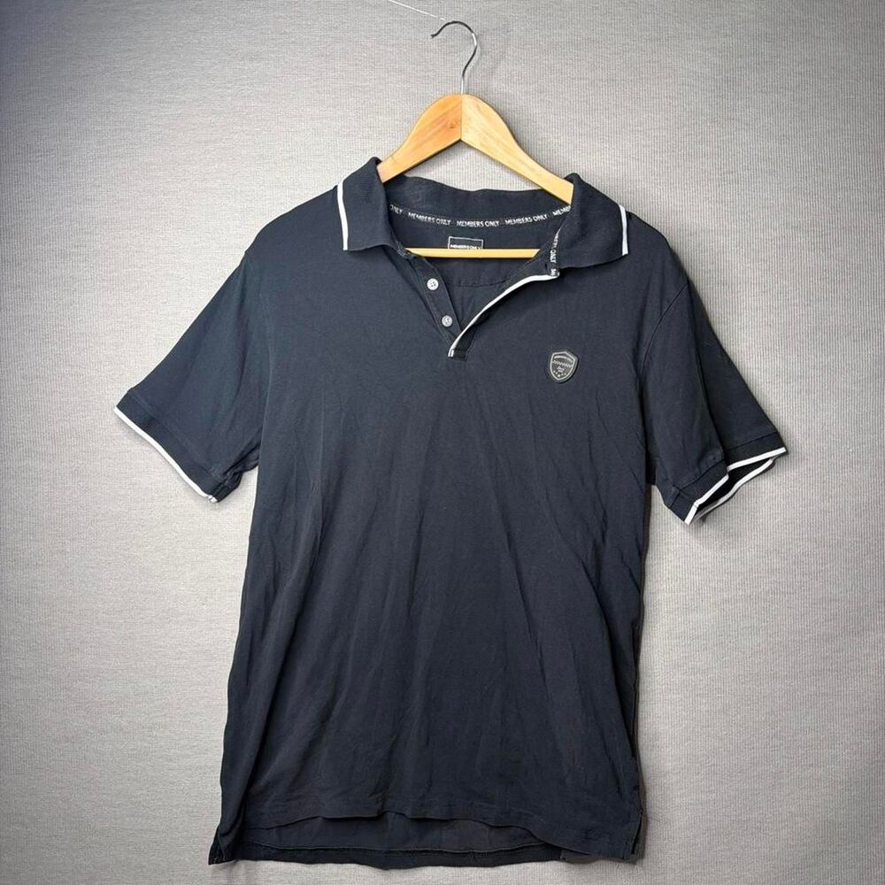 Members-only Men's Black and Navy Polo-shirts